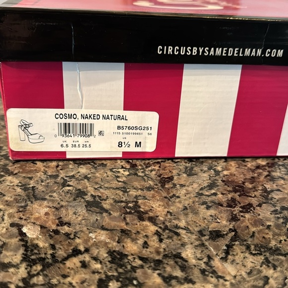 Sam Edelman Cosmo Naked open toe heel NIB 8.5 - Picture 10 of 11